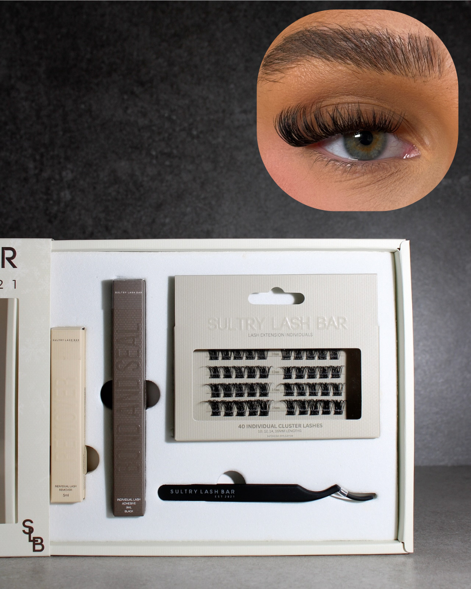 Individual Cluster Lash Gift Set | DIY At Home Lash Extensions (Worth £41)