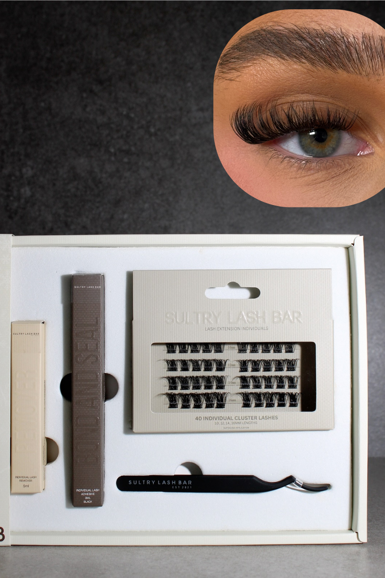 Individual Cluster Lash Gift Set | DIY At Home Lash Extensions (Worth £41)