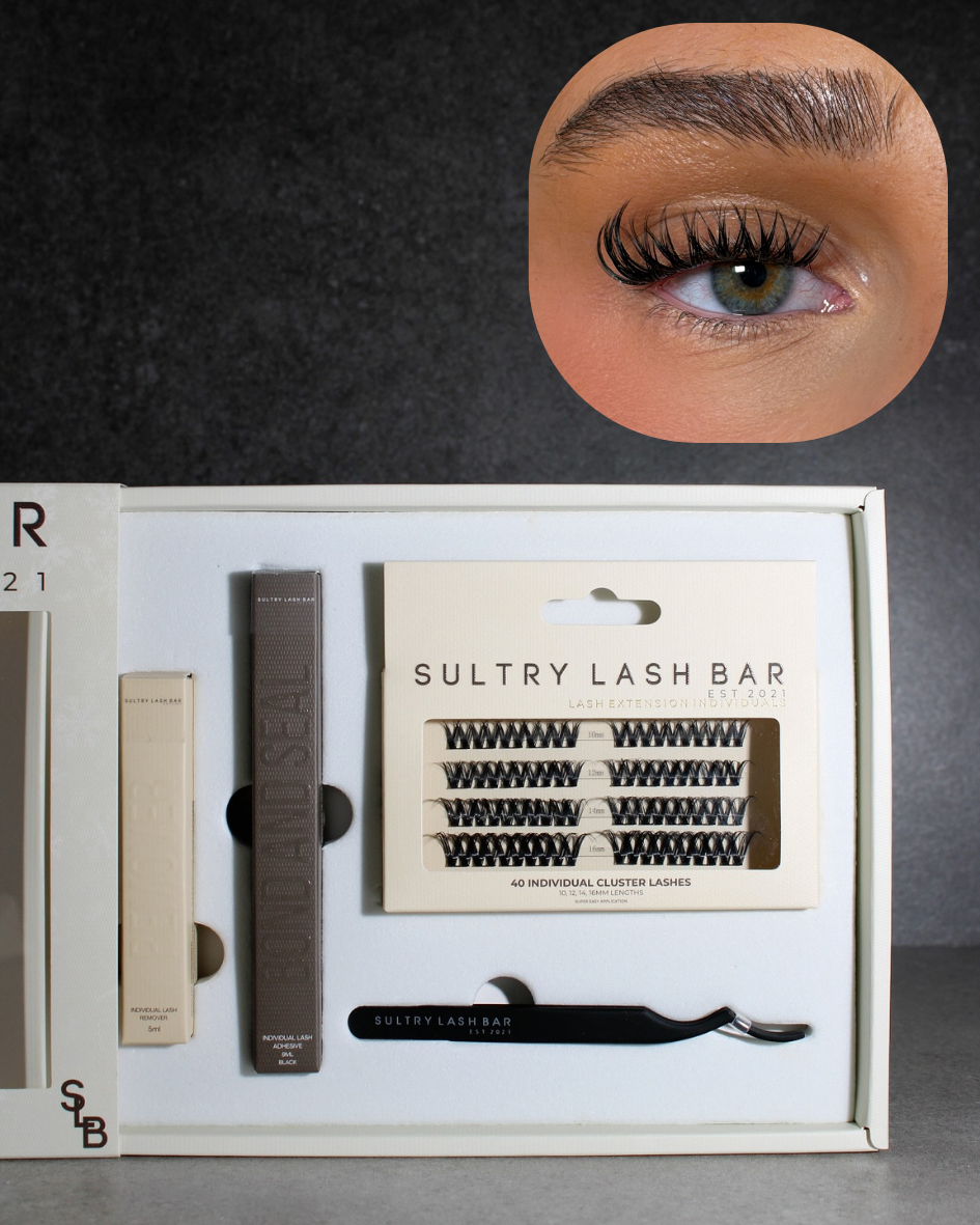Individual Cluster Lash Gift Set | DIY At Home Lash Extensions (Worth £41)