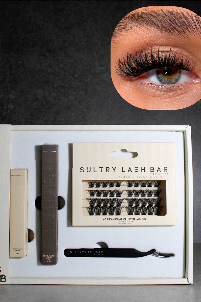 Individual Cluster Lash Gift Set | DIY At Home Lash Extensions (Worth £41)