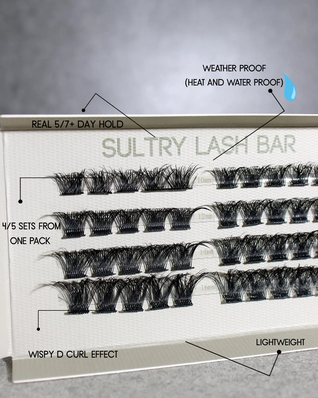 SL13 D curl Premium DIY Eyelash Extensions 40pcs