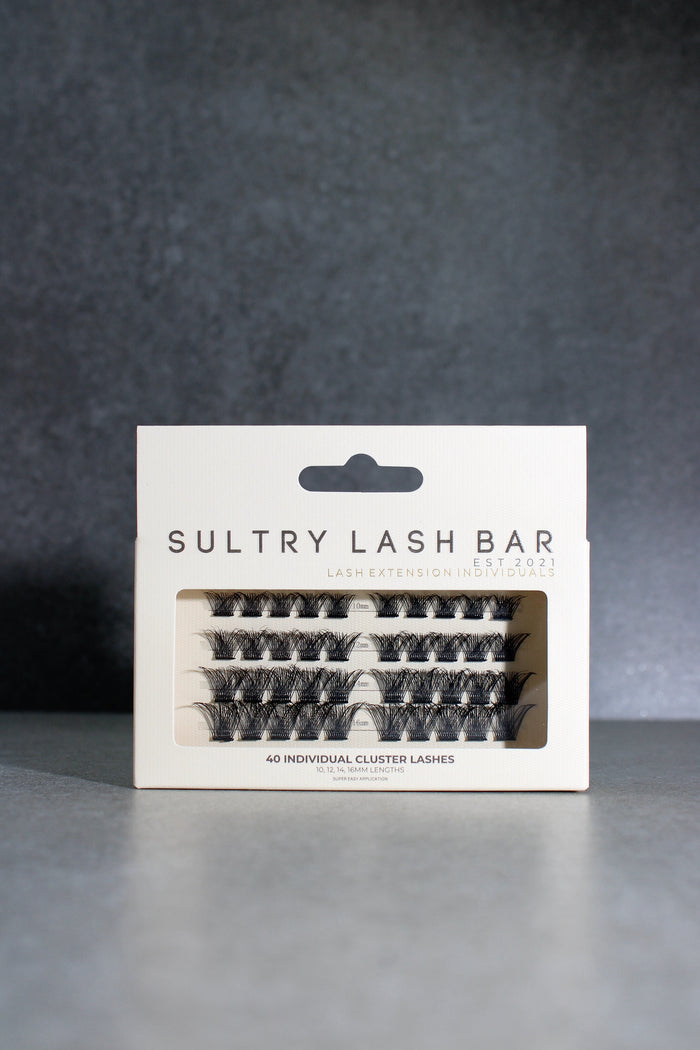 SL13 Hybrid C curl cluster lashes