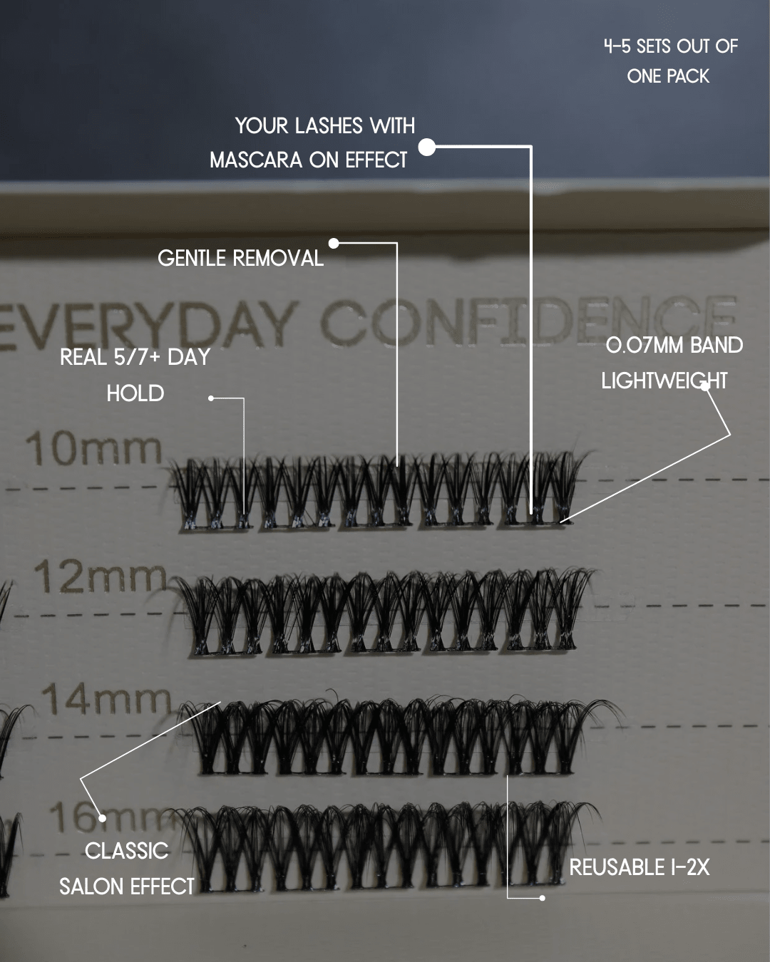 Classic premium DIY cluster lashes SL22