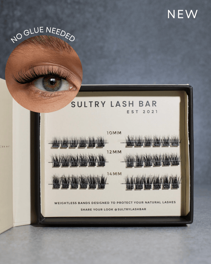 Pre Glued premium natural cluster lashes (SL28)