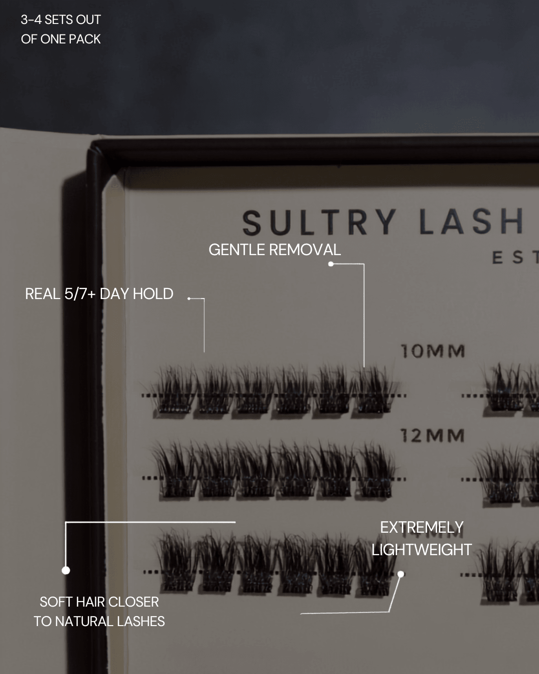 Pre Glued premium natural cluster lashes (SL28)