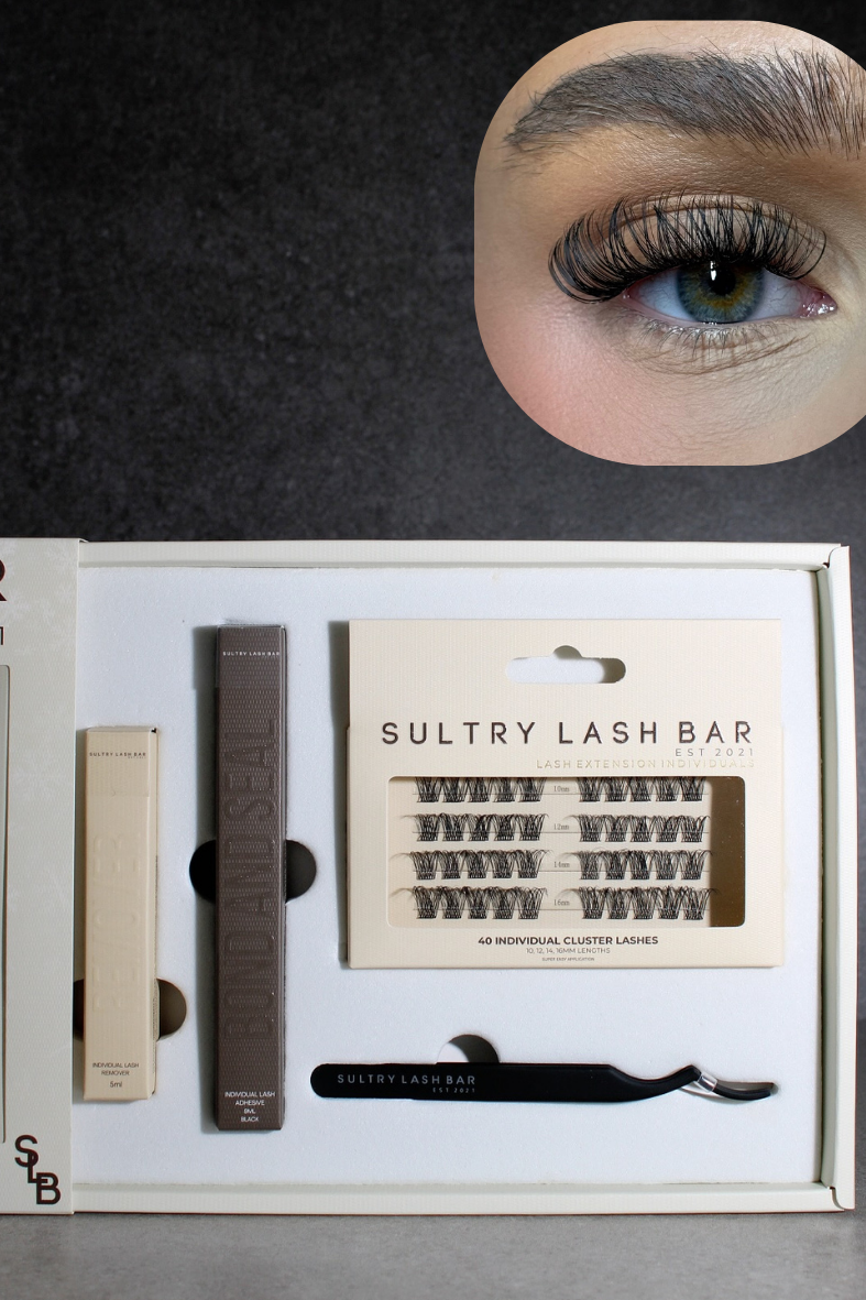 Individual Cluster Lash Gift Set | DIY At Home Lash Extensions (Worth £41)