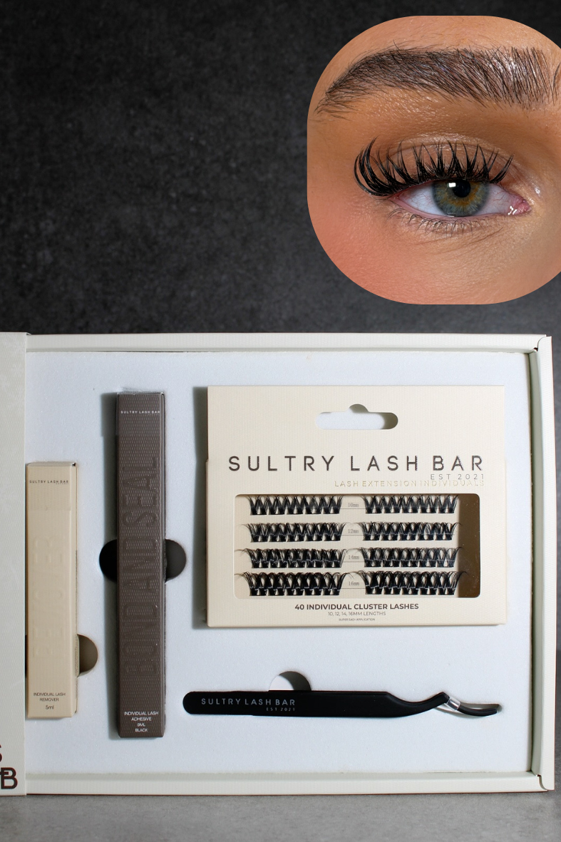 Individual Cluster Lash Gift Set | DIY At Home Lash Extensions (Worth £41)