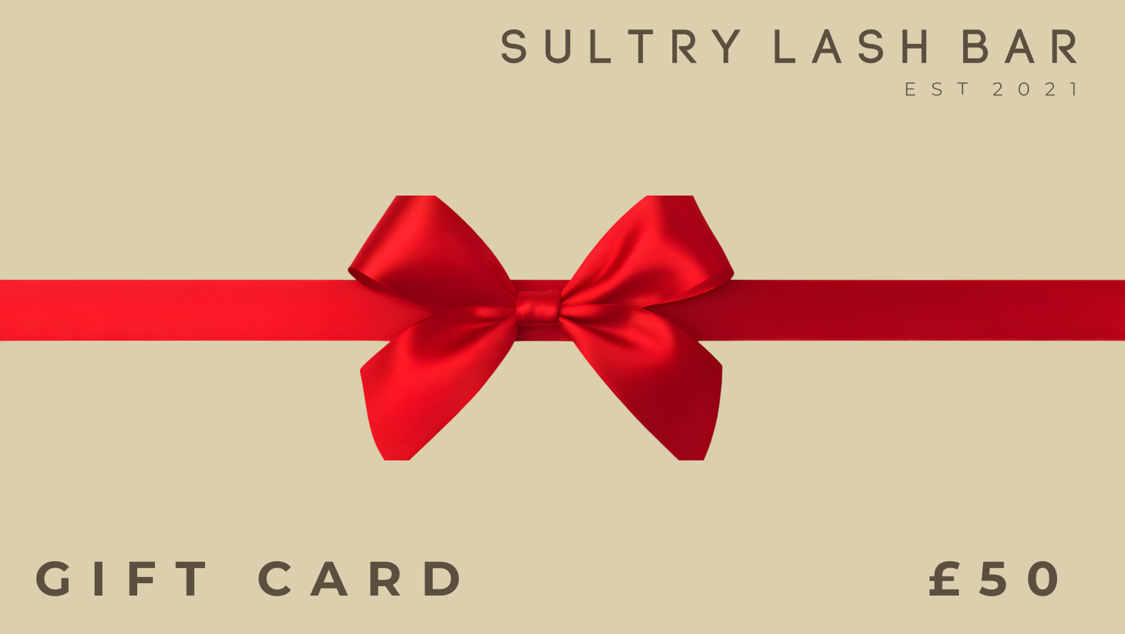 Sultry Lash Bar Gift Card