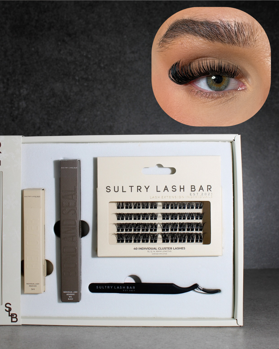 Individual Cluster Lash Gift Set | DIY At Home Lash Extensions (Worth £41)