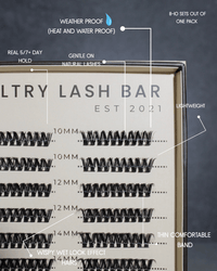 Premium D curl Hybrid Cluster Lashes XL pack SL01