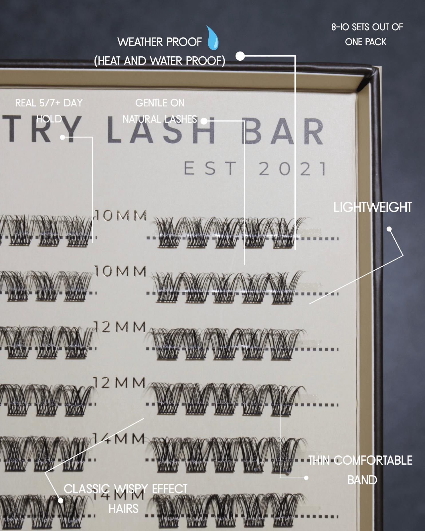 80pcs SL03 Premium Wispy Natural Cluster Lashes