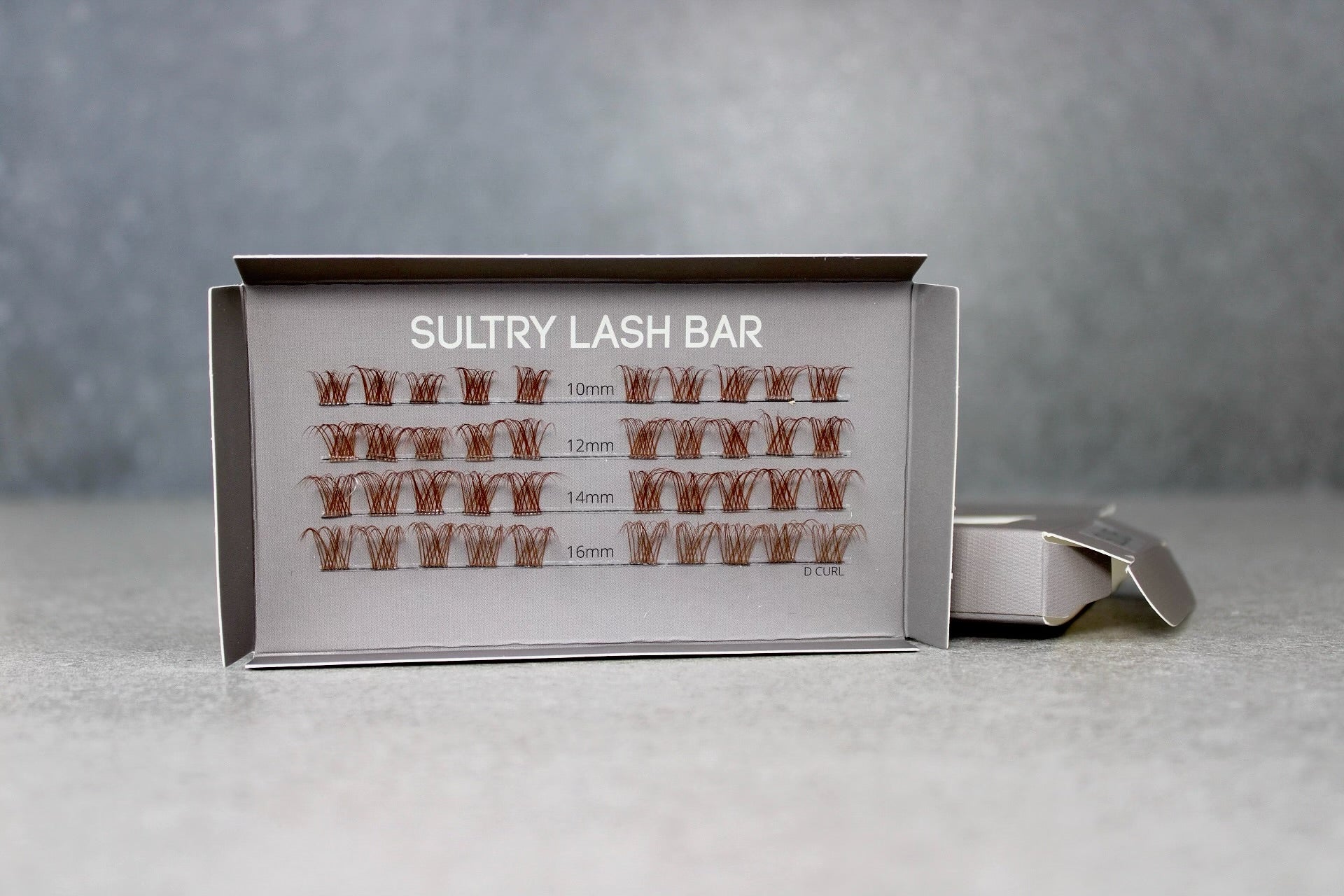 SL05 Sultry Lash Bar , brown eyelash clusters extensions, at home lash extensions 