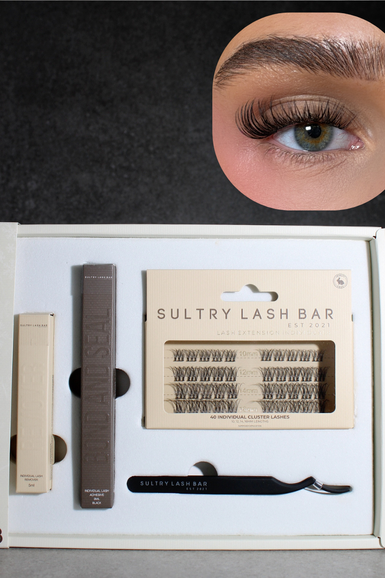 Individual Cluster Lash Gift Set | DIY At Home Lash Extensions (Worth £41)
