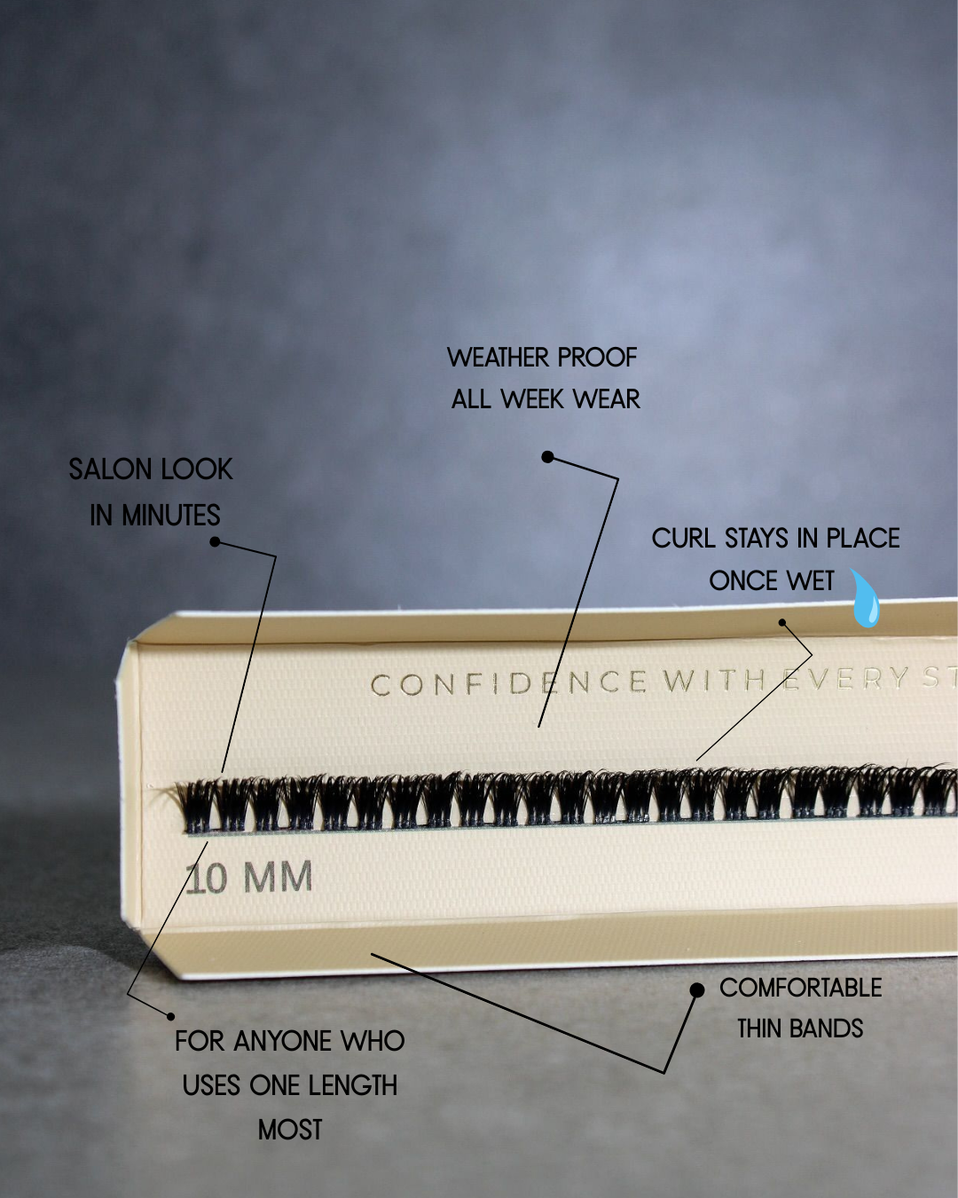 SINGLE Length Premium SL04 DIY Individual Eyelash Extensions - 23pcs