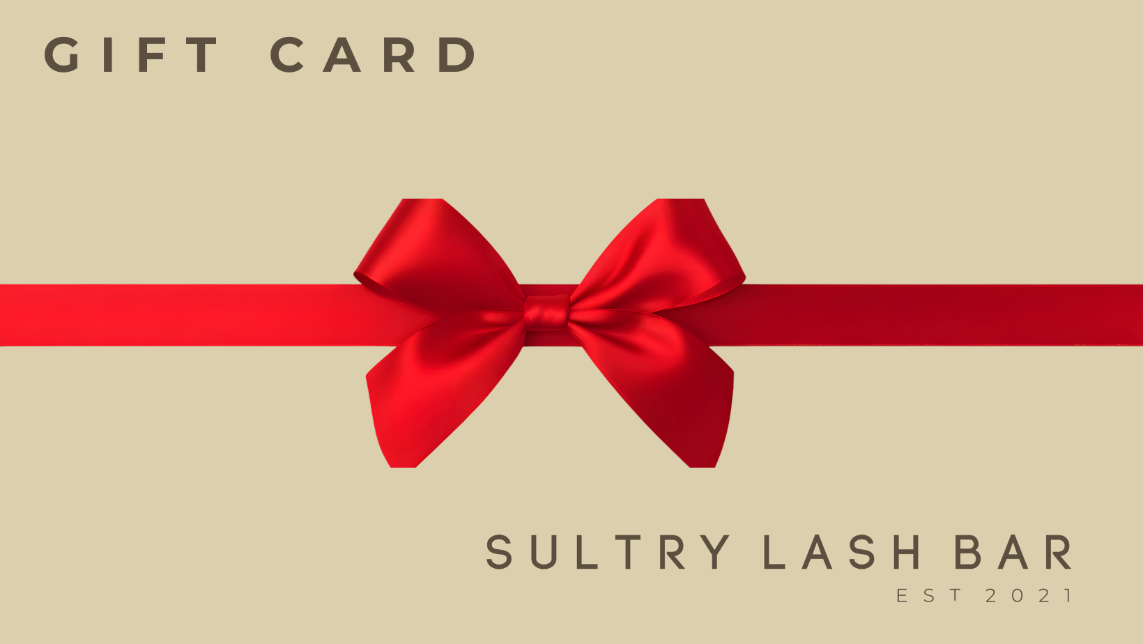 Sultry Lash Bar Gift Card