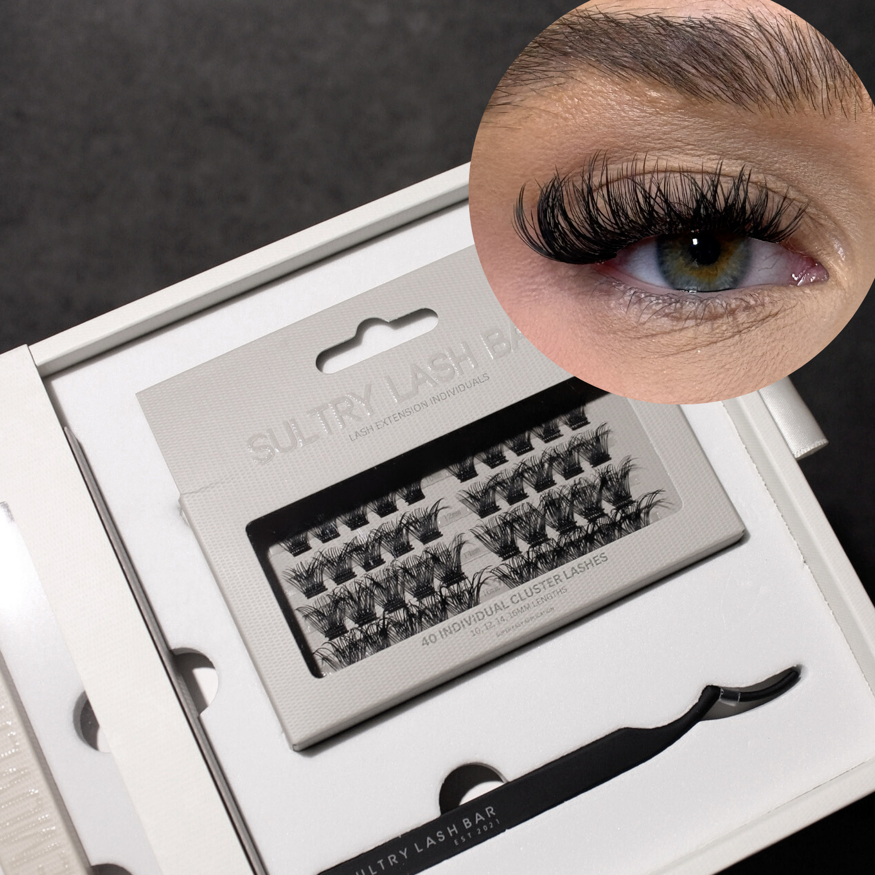 Gift set individual cluster lash- DIY at home lash extensions