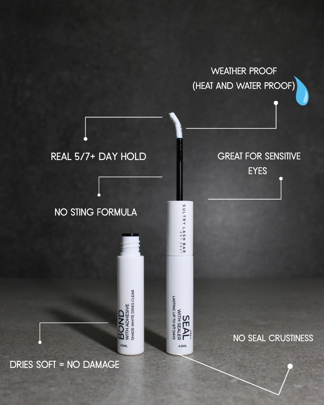 7 Day Lash Bond & Seal | Long Lasting Cluster Lash Glue (BEST SELLER)