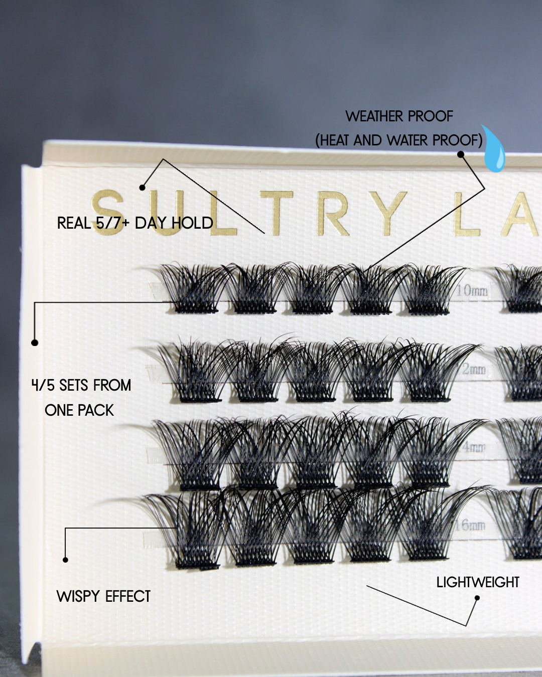 SL13 C curl Premium Long Lasting DIY Eyelash Extensions 40pcs