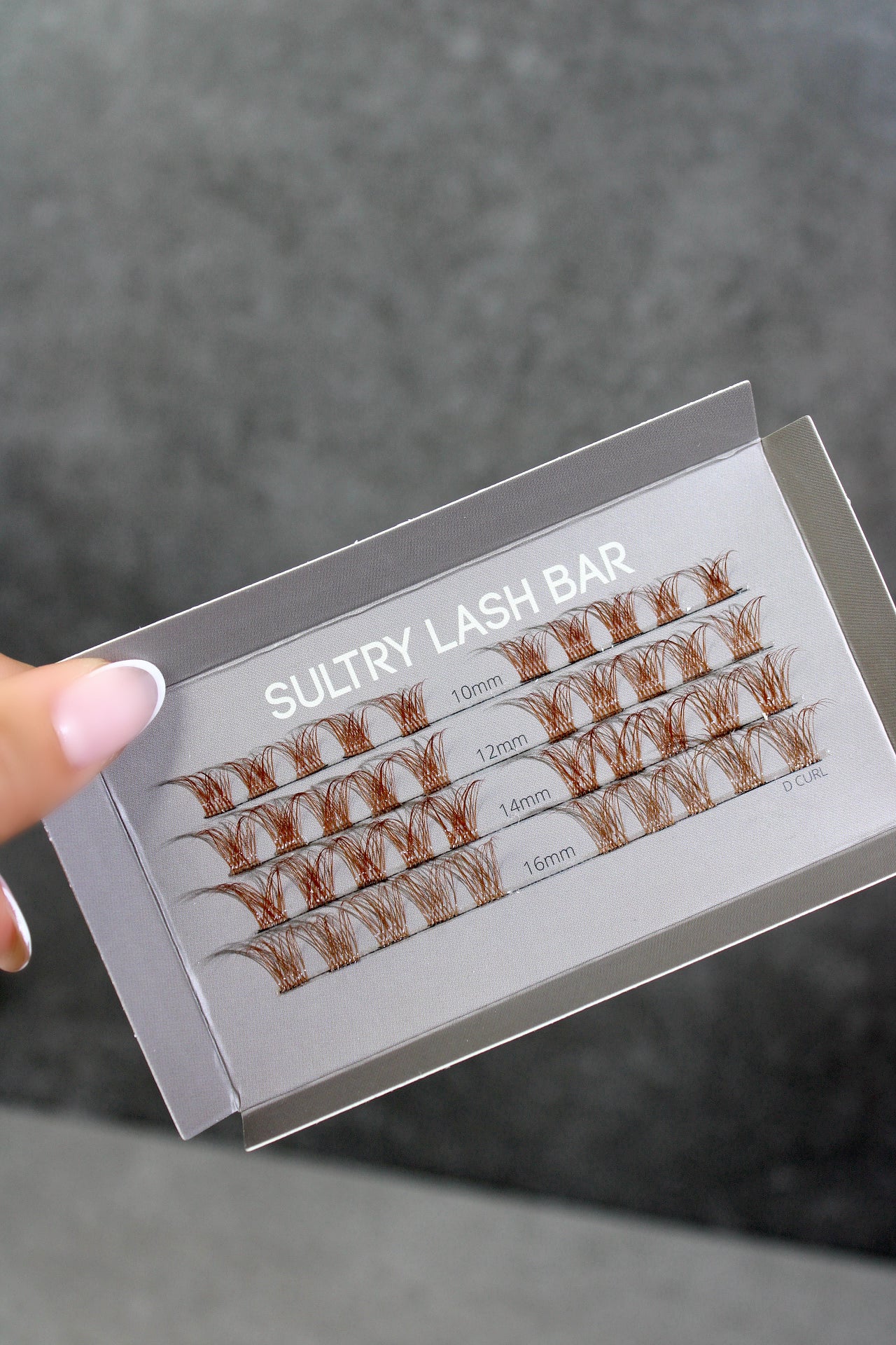 SL05 Brown Long Lasting DIY Individual Eyelash Extensions 40pcs