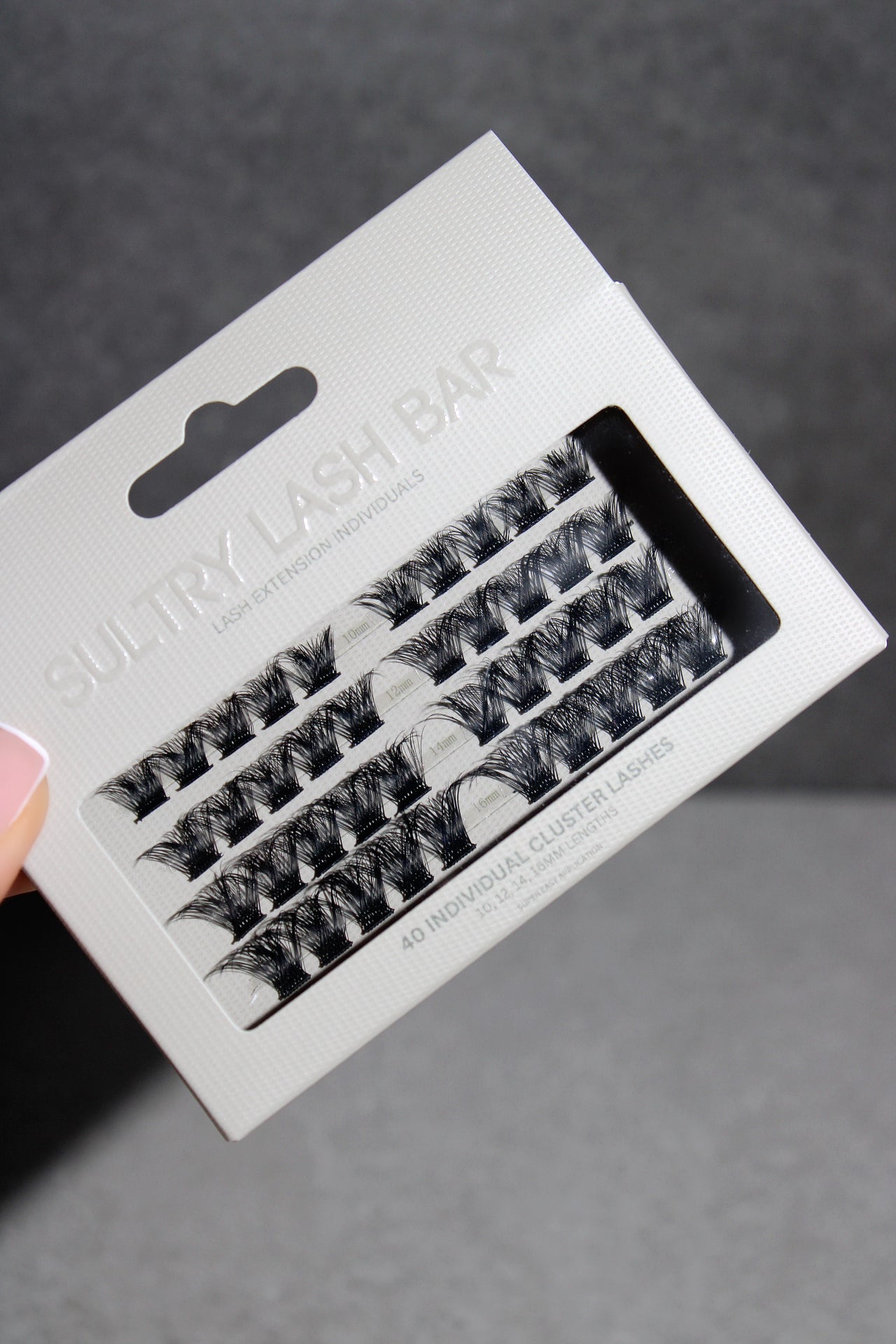 SL13 D curl Long Lasting DIY Individual Eyelash Extensions 40pcs