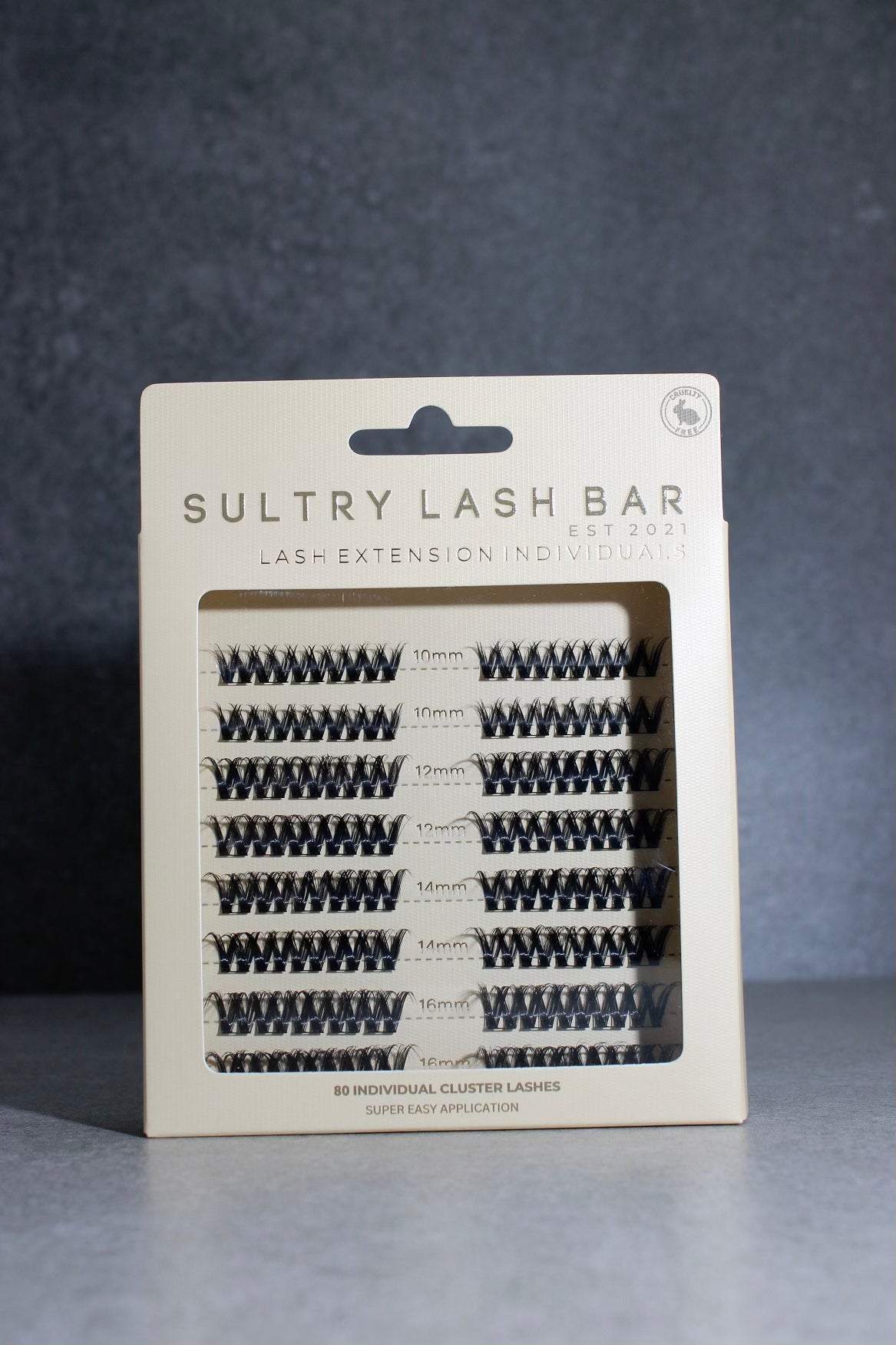 80pcs SL01 Wispy Hybrid Cluster Lashes