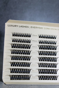 Premium D curl Hybrid Cluster Lashes XL pack SL01