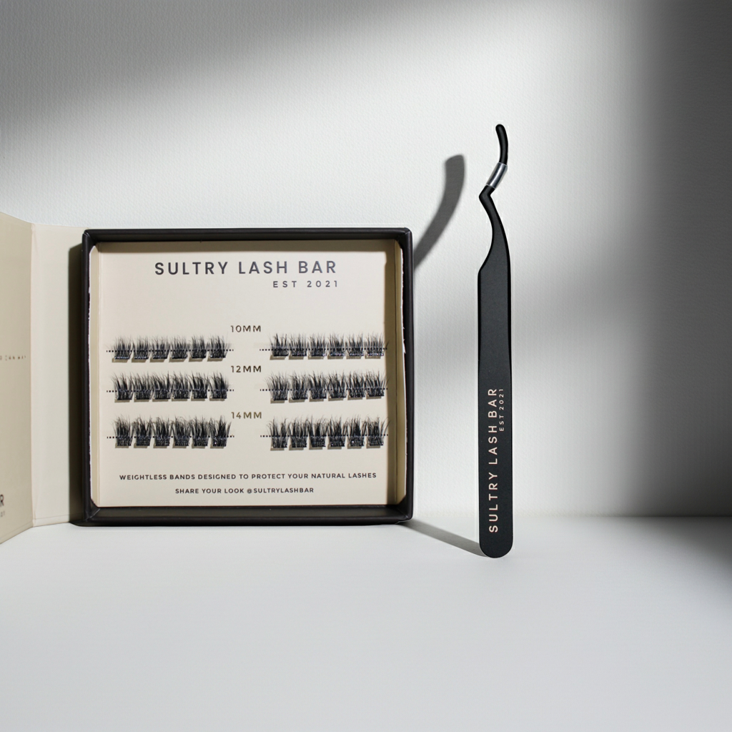 SL28 Premium Pre Glued Classic Lash + Non Stick Tweezers