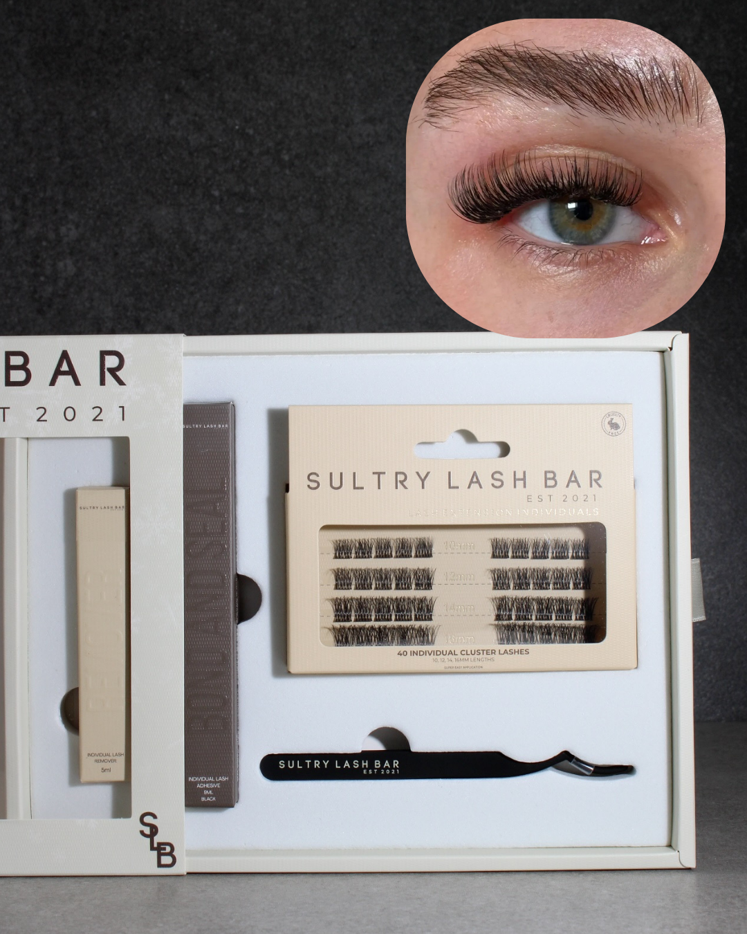 Individual Cluster Lash Gift Set | DIY At Home Lash Extensions (Worth £41)