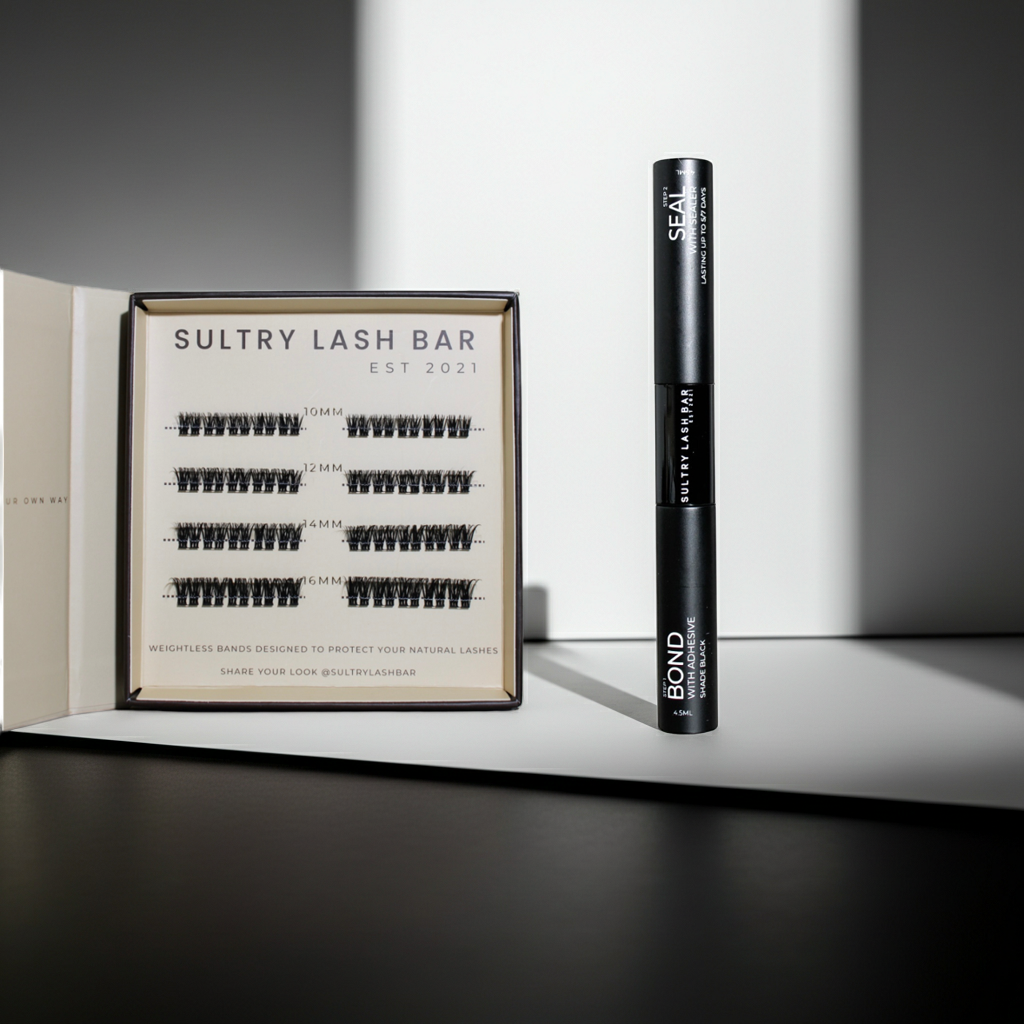 2 pcs Premium Kit SL04 Cluster DIY lashes + Bond/Seal