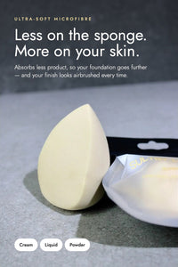 Half Foundation Sponge - Beauty Blenders Make Up Sponge | Soft Beauty Sponge Blender