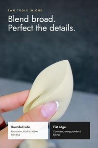 Half Foundation Sponge - Beauty Blenders Make Up Sponge | Soft Beauty Sponge Blender