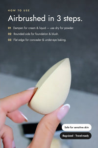 Half Foundation Sponge - Beauty Blenders Make Up Sponge | Soft Beauty Sponge Blender