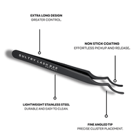 Non Stick material cluster lash tweezers