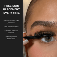 Non Stick material cluster lash tweezers
