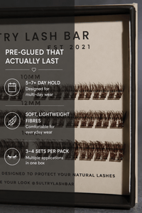 Pre Glued premium D curl Clusters SL27