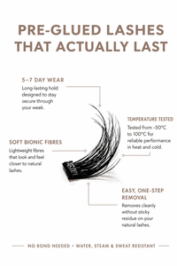 Pre Glued premium natural cluster lashes SL28