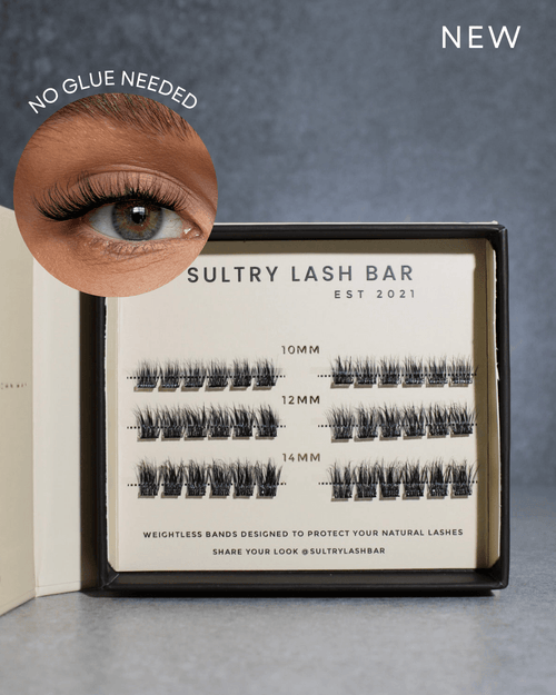 Pre Glued premium natural cluster lashes (SL28)