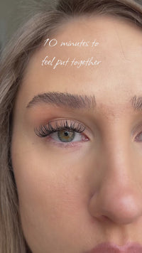 SL03 Classic D curl premium cluster lashes