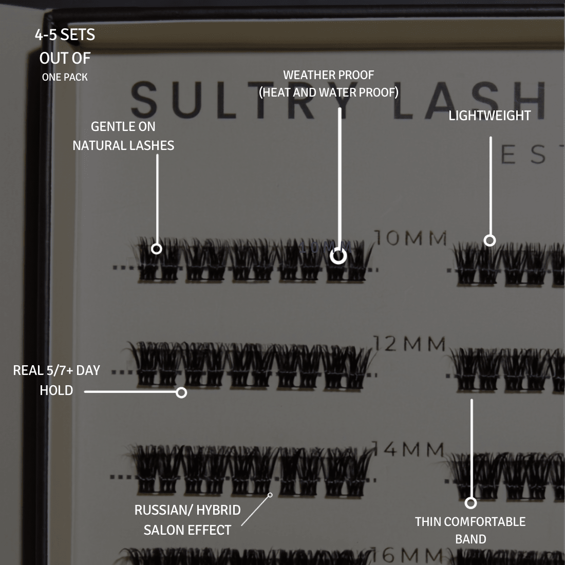SL04 Premium D curl Hybrid lashes