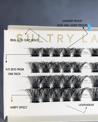 SL13 Hybrid C curl cluster lashes