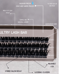 SL15 Hybrid cluster lashes