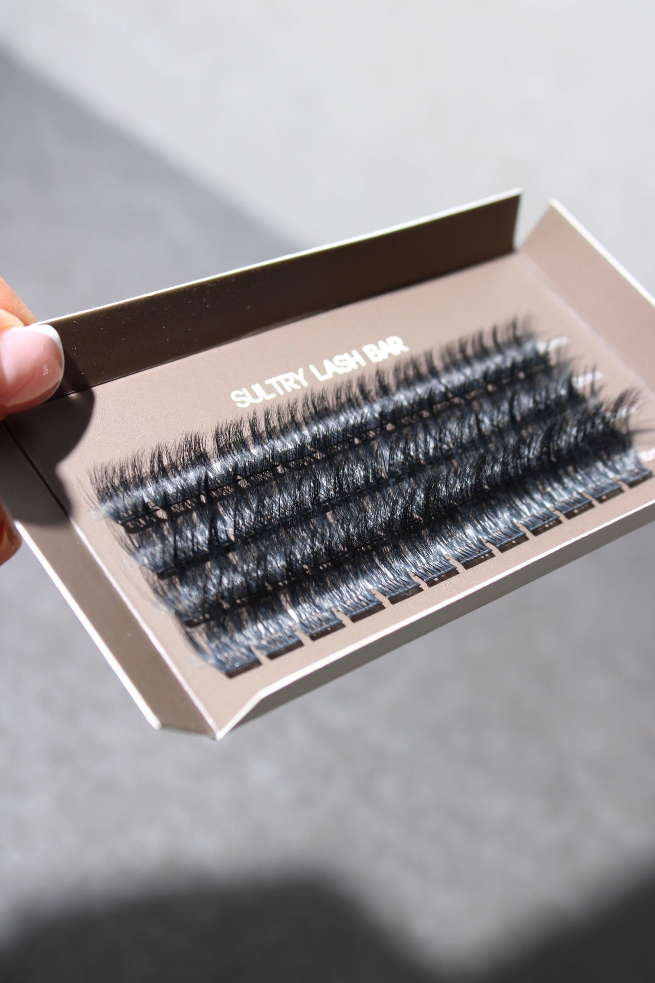 SL20 Korean fibre hair C curl DIY single cluster lash extensions.