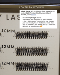 SL22 Classic Premium DIY Cluster Lashes (NEW lengths)