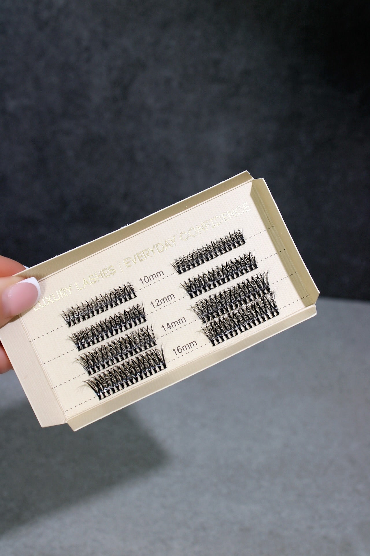 SL22 Cluster Lashes C-curl.