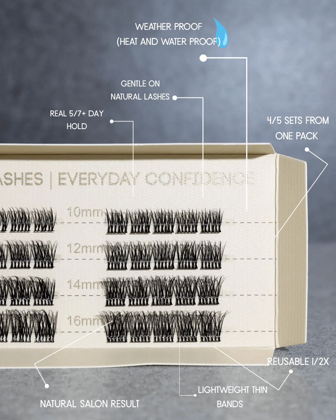 SL23 Premium Natural Everyday Cluster Lashes