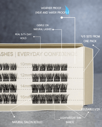 SL23 Classic premium cluster lashes style