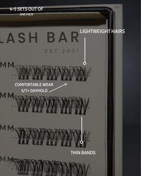 SL25 Natural premium cluster lashes