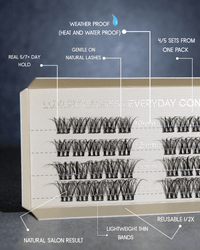 SL25 Natural premium cluster lashes