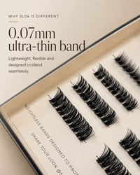 SL04 Premium D curl Hybrid lashes